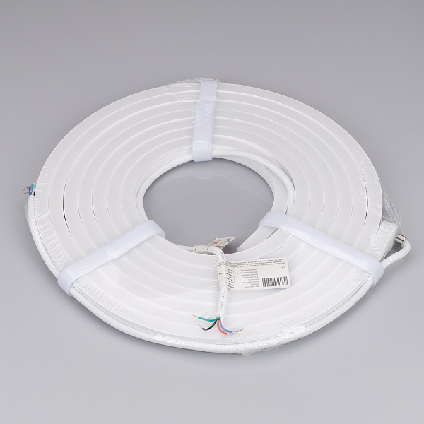 Светодиодная лента герметичная MOONLIGHT-SIDE-GM192-12x17mm 24V RGBW-Day (14.4 W/m, IP67, 5m, wire x2) (Arlight, Вывод боковой, 3 года)