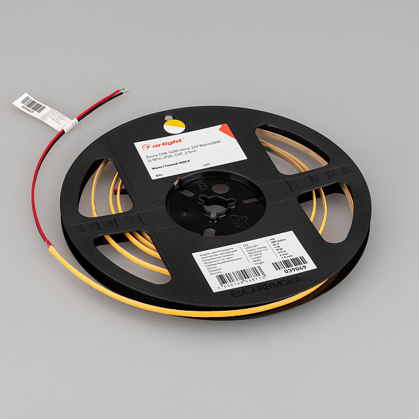 Светодиодная лента COB-X480-4mm 24V Warm3000 (4 W/m, IP20, CSP, 5m) (Arlight, -) Lednikoff