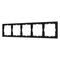 Рамка пластиковая FRM-NOBE-SFPL-5-BK (Arlight, Черный оникс)