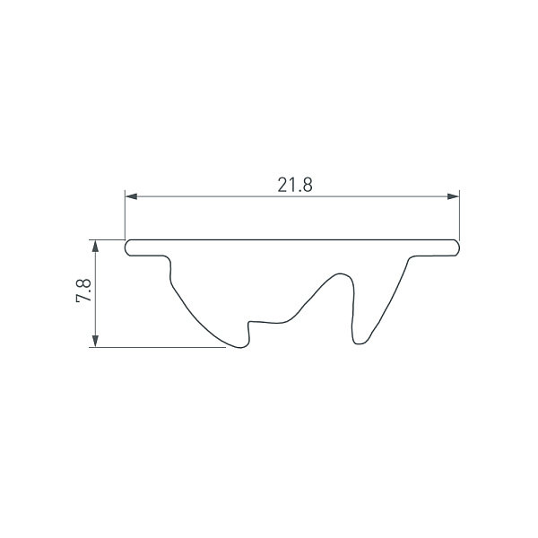Экран асимметричный SL-LINE-W20-2500 (Arlight, Пластик) Lednikoff