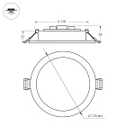 Светильник DL-BL125-9W Day White (Arlight, IP40 Металл, 3 года) Lednikoff