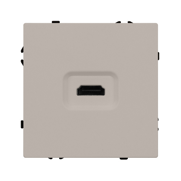 Механизм HDMI розетки SCT-NOBE-MHD1-SFPL-CA (Arlight, Кашемир) Lednikoff