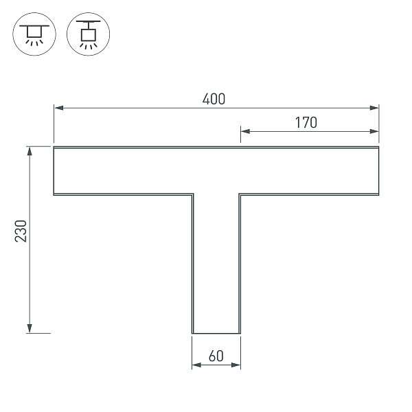 Тройник SL-LINE-6070 (Arlight, Металл) Lednikoff