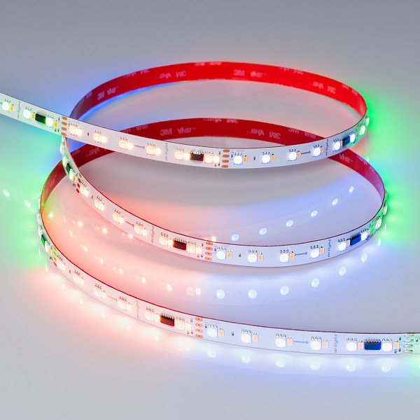 Светодиодная лента SPI-BA120-12mm 24V RGBW-Day-PX6-BPT (16 W/m, IP20, 5060/2835, 5m) (Arlight, бегущий огонь) Lednikoff