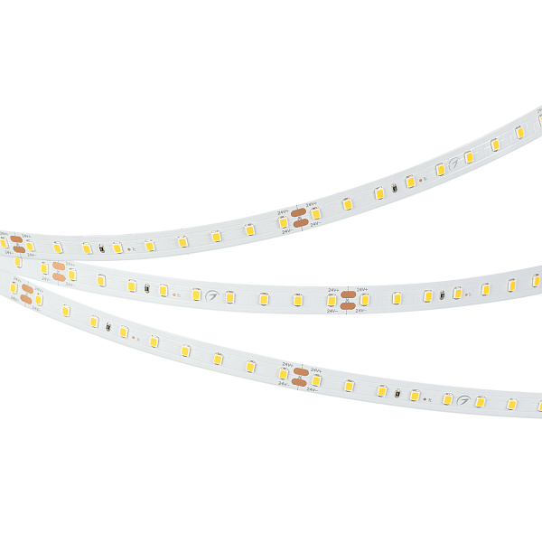 Светодиодная лента RT-A90-10mm 24V White6000 (4.8 W/m, IP20, 2835, 5m) (Arlight, высок.эфф.200 лм/Вт) Lednikoff