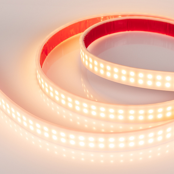 Светодиодная лента RTW 2-5000PW 24V Warm2700 2x2 (3528, 1200 LED, LUX) (Arlight, 19.2 Вт/м, IP66) Lednikoff