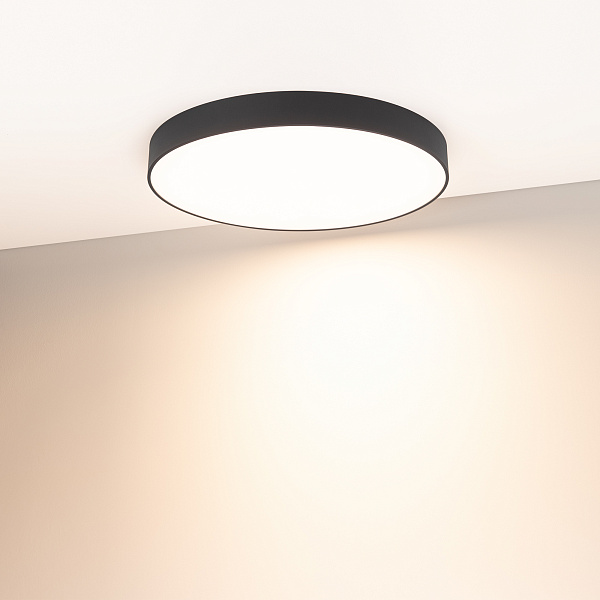 Светильник SP-RONDO-R600-60W Warm3000 (BK, 120 deg, 230V) (Arlight, IP40 Металл, 3 года) Lednikoff