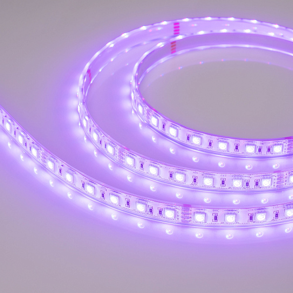 Светодиодная лента герметичная RTW-PU-B60-12.5mm 24V RGB (14.4 W/m, IP68, 5060, 5m) (Arlight, -) Lednikoff