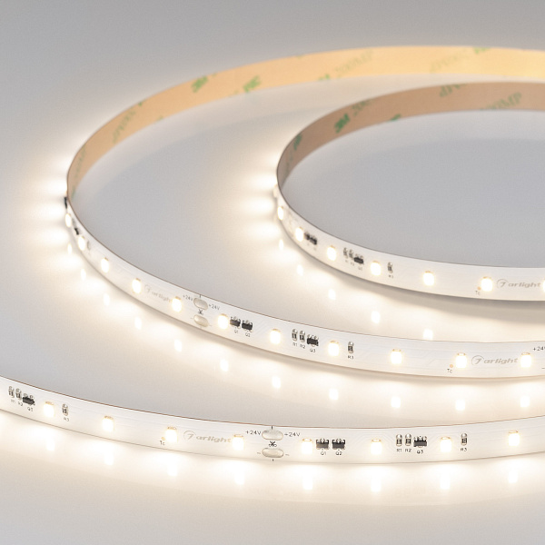 Светодиодная лента IC-A60-10mm 24V Warm3500 (4.8 W/m, IP20, 2835, 20m) (Arlight, 4.8 Вт/м, IP20) Lednikoff