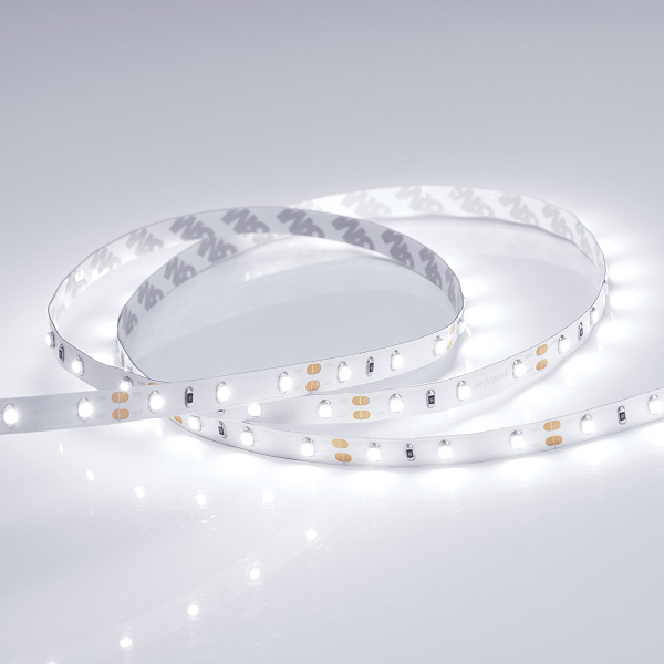 Светодиодная лента RT 2-5000 12V White6000 (3528, 300 LED, LUX) (Arlight, 4.8 Вт/м, IP20) Lednikoff