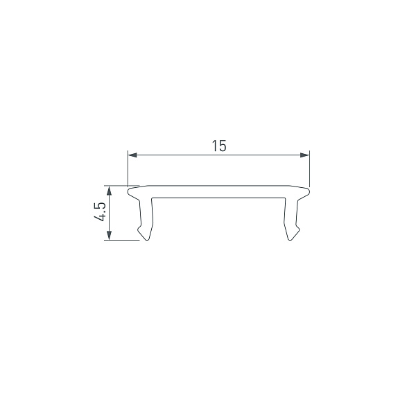Экран SL-W15-S-2000 CLEAR (Arlight, Пластик) Lednikoff
