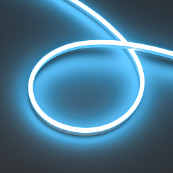 Светодиодная лента герметичная HALO-SIDE-A168-6x13mm 24V Lake Blue (10 W/m, IP67, 2835, 5m) (Arlight, Силикон)