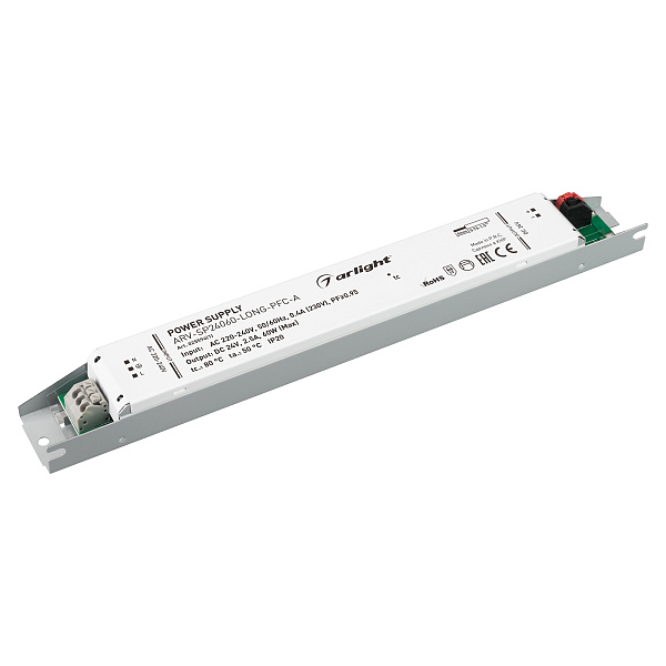 Блок питания ARV-SP24060-LONG-PFC-A (24V, 2.5A, 60W) (Arlight, IP20 Металл, 5 лет) Lednikoff