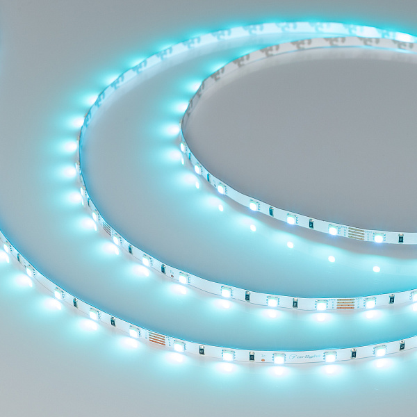 Светодиодная лента RT-G60-5mm 24V RGB (6.6 W/m, IP20, 3838, 5m) (Arlight, узкая) Lednikoff