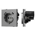 Механизм розетки с USB зарядкой SCT-TENDO-MUAC-PL-GR (230V, 16A) (Arlight, Графитовый) Lednikoff