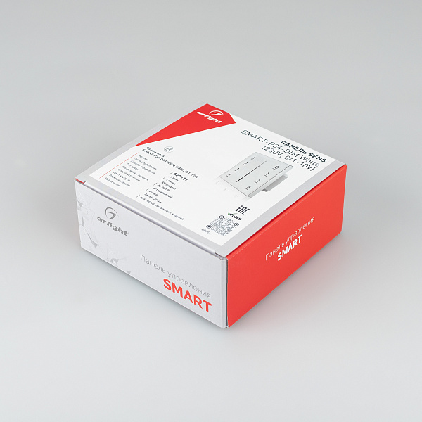 Панель SMART-P34-DIM-IN White (230V, 0-10V, Sens, 2.4G) (Arlight, IP20 Пластик, 5 лет) Lednikoff