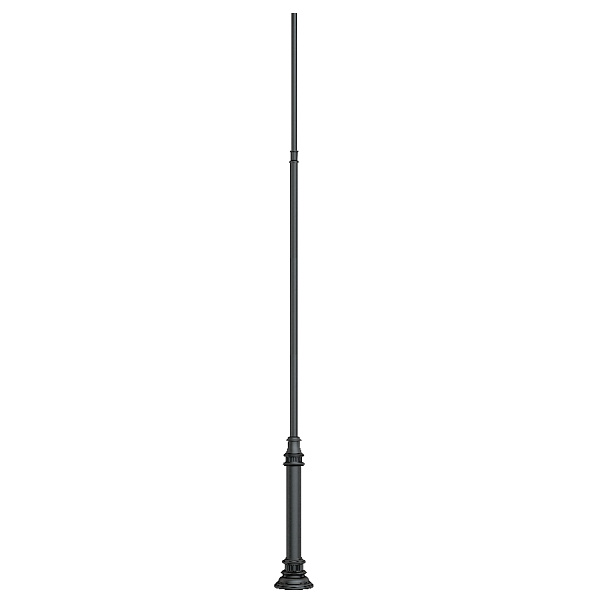 Опора фланцевая OXOR-OT3-DE-D160-L4000 (BK) (Arlight, Сталь) Lednikoff
