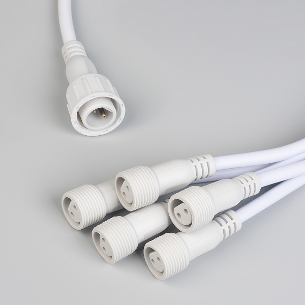 Коннектор питания ARD-CLASSIC-SYNC-RGB White (230V, 5 ports) (Ardecoled, Закрытый) Lednikoff