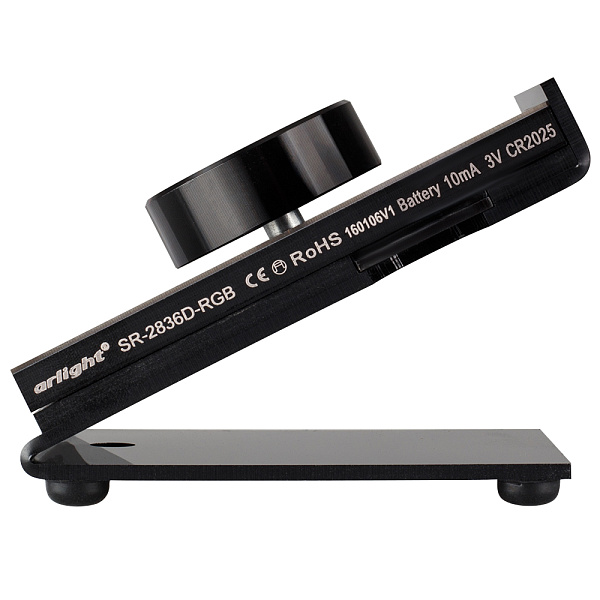 Панель Rotary SR-2836D-RGB-RF-UP Black (3V, RGB) (Arlight, IP20 Пластик, 3 года) Lednikoff