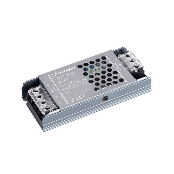 Блок питания ATS-24-030-LS (24V, 1.25A, 30W) (Arlight, IP20 Сетка, 5 лет) Lednikoff