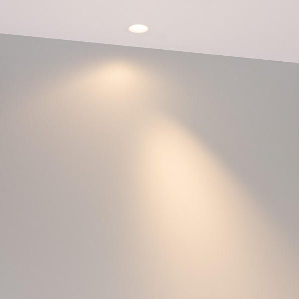 Светильник MS-ARADO-TRIMLESS-R35-3W Warm3000 (WH-WH, 36 deg, 230V) (Arlight, IP20 Металл, 5 лет) Lednikoff
