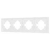 Рамка пластиковая FRM-TENDO-PL-4-WH (Arlight, Белый)