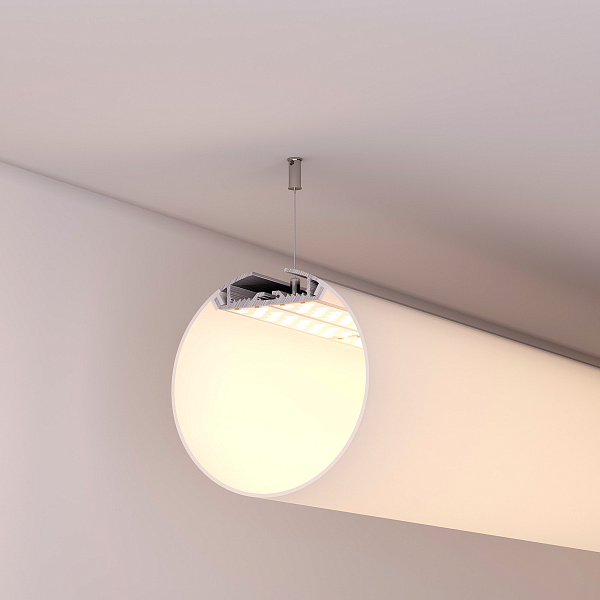 Профиль с экраном SL-ROUND-D120-2500 ANOD+OPAL (Arlight, Алюминий) Lednikoff