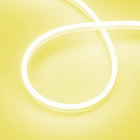 Светодиодная лента герметичная AURORA-PS-A120-12x6mm 24V Yellow (10 W/m, IP65, 2835, 5m) (Arlight, Силикон, 2 года)
