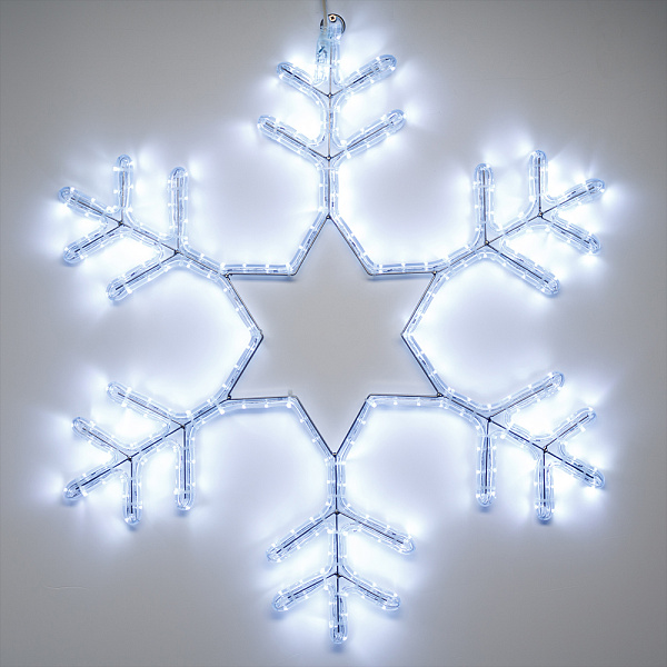 Фигура ARD-SNOWFLAKE-M4-750x750-324LED White (230V, 18W) (Ardecoled, IP65) Lednikoff