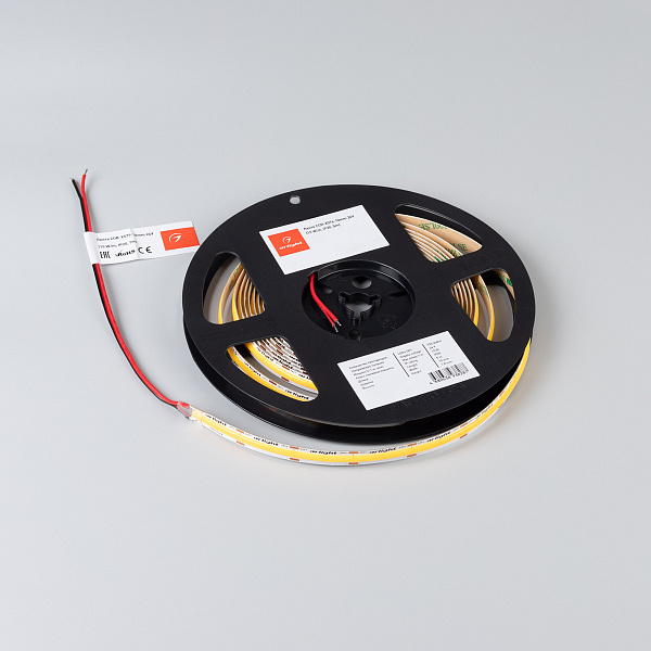 Светодиодная лента COB-X576-10mm 24V Warm2400 (15 W/m, IP20, 5m) (Arlight, высок.эфф.150 лм/Вт) Lednikoff