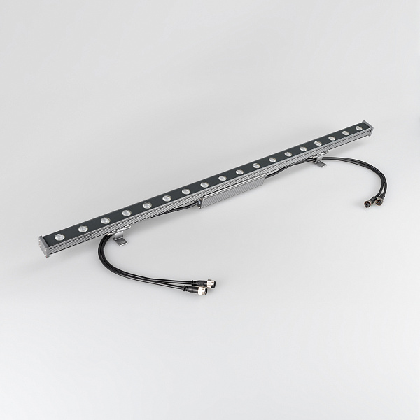 Светодиодный прожектор AR-LINE-1000S-18W-24V RGB (Grey, 30 deg, DMX512) (Arlight, Закрытый) Lednikoff