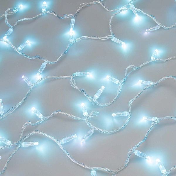 Светодиодная гирлянда ARD-STRING-CLASSIC-10000-CLEAR-100LED-FLASH Azure (230V, 7W) (Ardecoled, IP65) Lednikoff