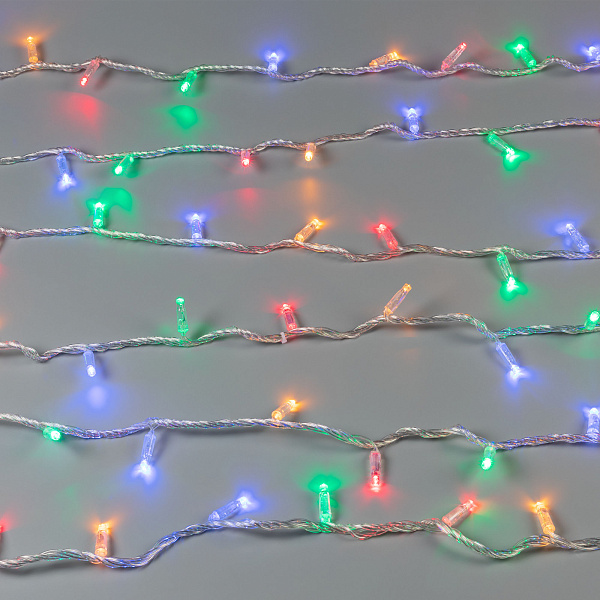 Светодиодная гирлянда ARD-STRING-CLASSIC-10000-CLEAR-100LED-LIVE RGB (230V, 7W) (Ardecoled, IP65) Lednikoff