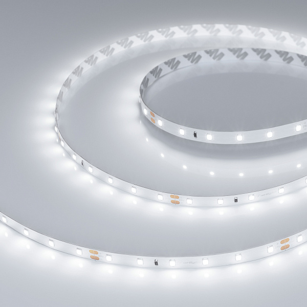 Светодиодная лента RT-A60-8mm 24V White6000 (4.8 W/m, IP20, 2835, 5m) (Arlight, Открытый) Lednikoff