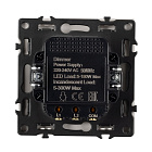 Механизм светорегулятора SWT-NOBE-DLR-SFPL-BK (250V, 300W) (Arlight, Черный оникс) Lednikoff
