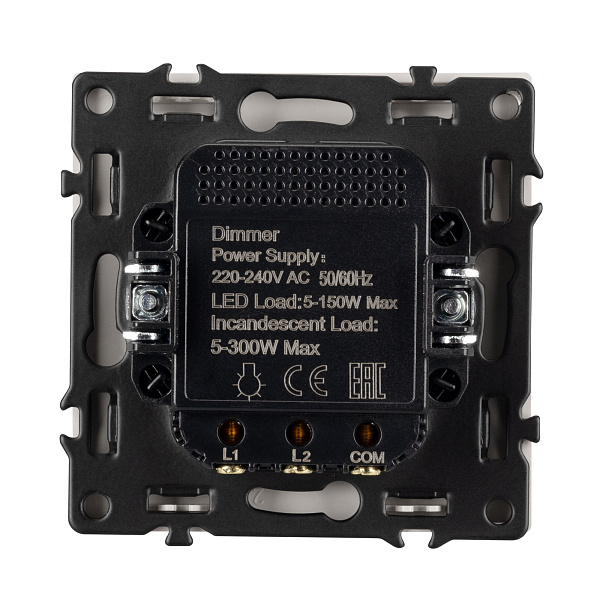 Механизм светорегулятора SWT-NOBE-DLR-SFPL-BK (250V, 300W) (Arlight, Черный оникс) Lednikoff