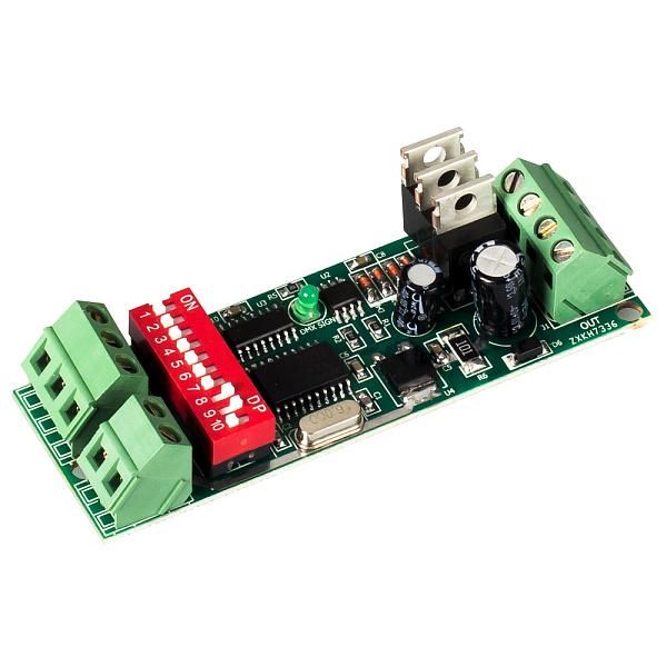 Декодер DMX RA-302 DIP (12-24V, 72-144W) (Arlight, Бескорпусной) Lednikoff