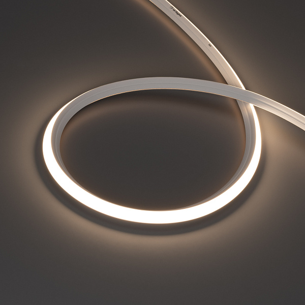 Светодиодная лента герметичная MOONLIGHT-3D-X544-10x10mm 24V Day4000 (8 W/m, IP67, 5m, wire x1) (Arlight, Вывод боковой, 5 лет)