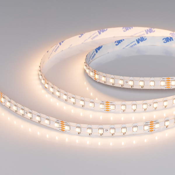 Светодиодная лента герметичная RZ-NANO-H96-12mm 24V RGBW-Warm (12 W/m, IP54, 5m) (Arlight, CRI>90) Lednikoff