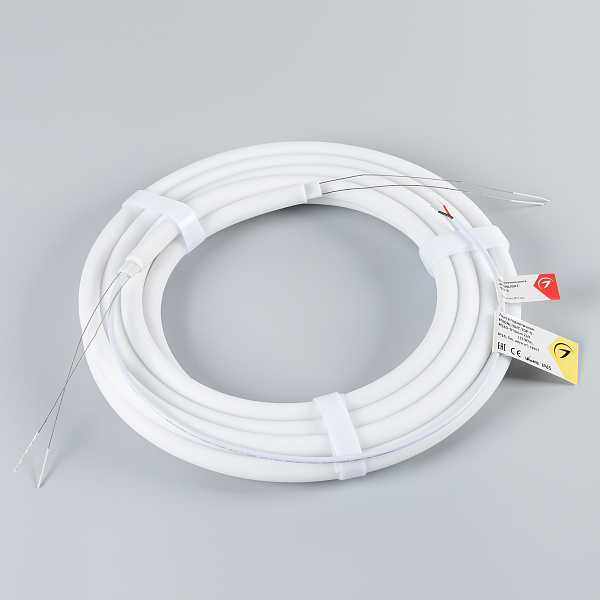 Светодиодная лента герметичная MOONLIGHT-TOP-S-M560-D13mm 24V Warm2300 (13 W/m, IP65, 5m, wire x1, трос) (Arlight, Вывод прямой, 3 года)