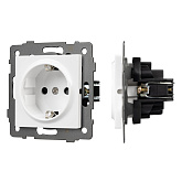 Механизм электрической розетки SCT-MEU1-PL-WH-V (250V, 16A) (Arlight, -)