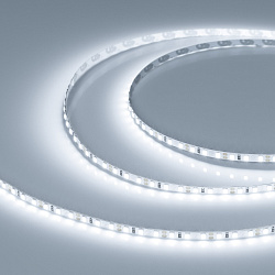 Светодиодная лента RT-A120-5mm 12V White6000 (9.6 W/m, IP20, 2835, 5m) (Arlight, 9.6 Вт/м, IP20)