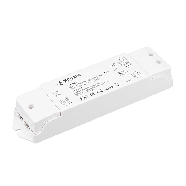 INTELLIGENT ARLIGHT Диммер SMART-PWM-103-72-SH-PS-SUF (230V, 3x1A, TUYA Wi-Fi, 2.4G) (IARL, IP20 Пластик, 5 лет) Lednikoff