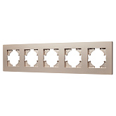 Рамка пластиковая FRM-PERIO-PL-5-GD (Arlight, -)