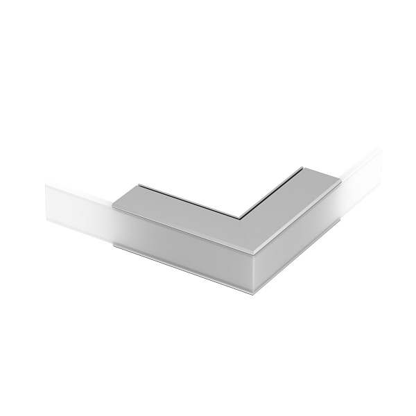Угол PLS-LOCK-H25-L90W внешний (с экраном MAT-L) (Arlight, Металл) Lednikoff