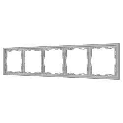 Рамка пластиковая FRM-NOBE-SFPL-5-IS (Arlight, Никель)