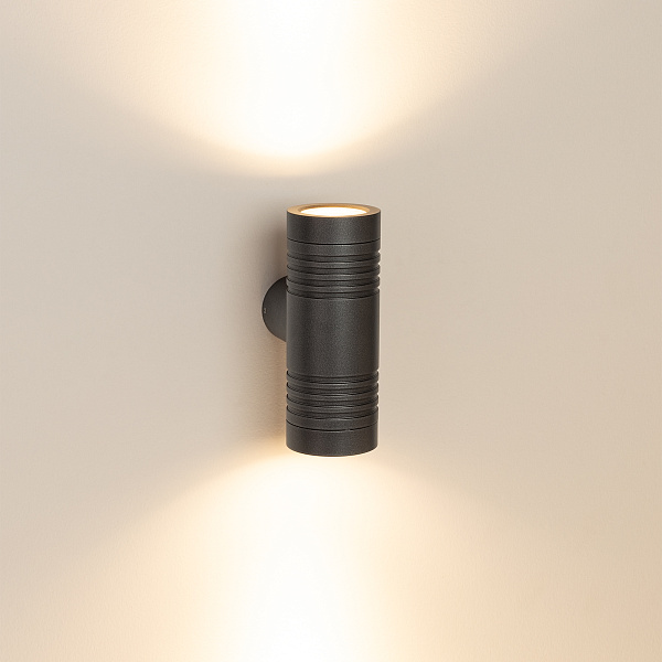 Светильник LGD-RAY-WALL-TWIN-R46-2x3W Warm3000 (GR, 24 deg, 230V) (Arlight, IP65 Металл, 3 года) Lednikoff