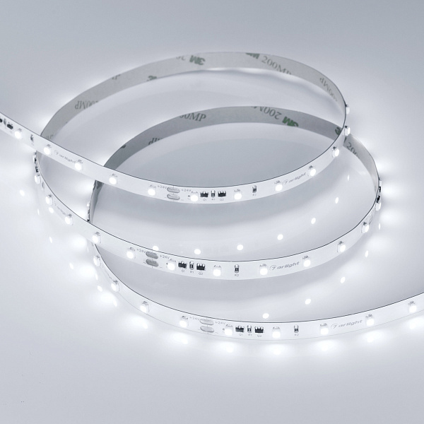 Светодиодная лента RT-10000 24V White5500 (3528, 60 LED/m, 10m) (Arlight, 4.8 Вт/м, IP20) Lednikoff