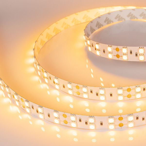 Светодиодная лента RT 2-5000 24V Yellow 2x2 (5060, 600 LED, LUX) (Arlight, 28.8 Вт/м, IP20) Lednikoff