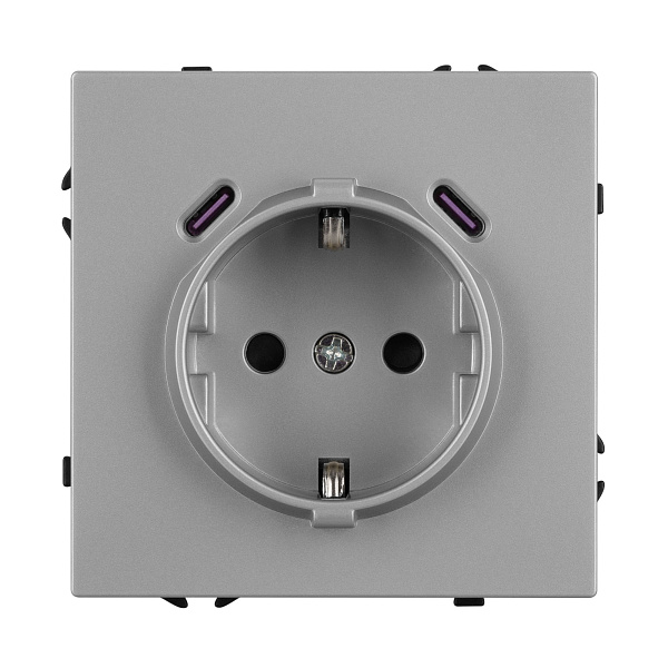 Механизм розетки с USB зарядкой SCT-NOBE-MUCC-SFPL-IS (230V, 16A) (Arlight, -) Lednikoff